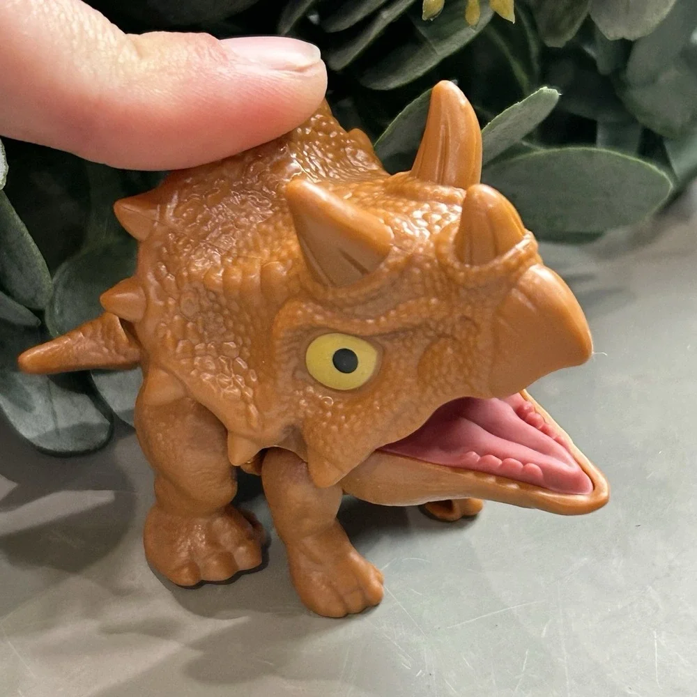 1/20PCS Dinosaur Finger Puppets Biting Dino Head Figures Toys Set Dinosaur‎ Toys
